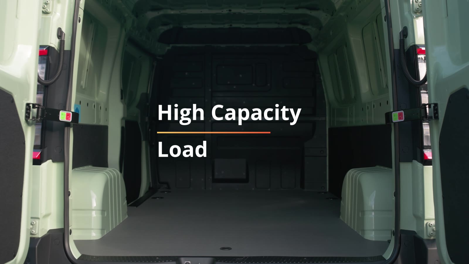 Farizon SV load bay with rear doors open
